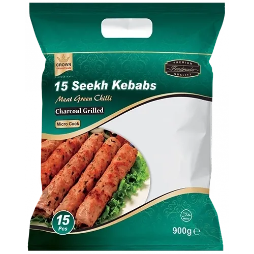 Screenshot of Meat Seekh Kebabs with Green Chilli